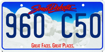 SD license plate 96OC50