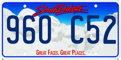 SD license plate 96OC52