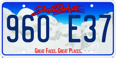 SD license plate 96OE37