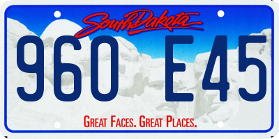SD license plate 96OE45