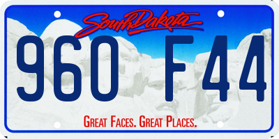SD license plate 96OF44