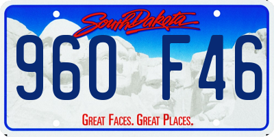 SD license plate 96OF46