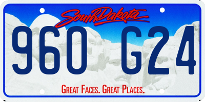 SD license plate 96OG24