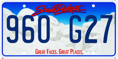 SD license plate 96OG27