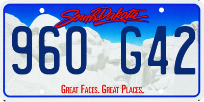 SD license plate 96OG42