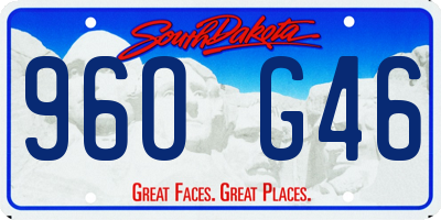 SD license plate 96OG46