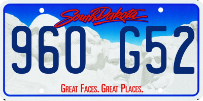 SD license plate 96OG52