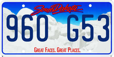 SD license plate 96OG53