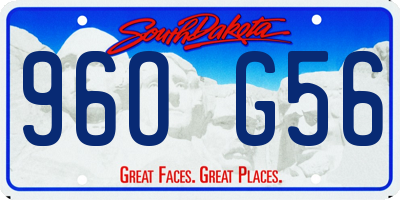 SD license plate 96OG56