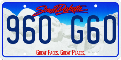 SD license plate 96OG60