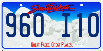 SD license plate 96OI10