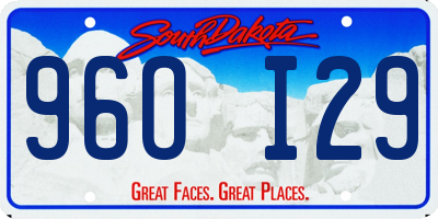SD license plate 96OI29
