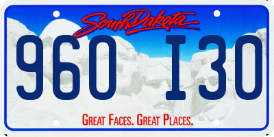 SD license plate 96OI30