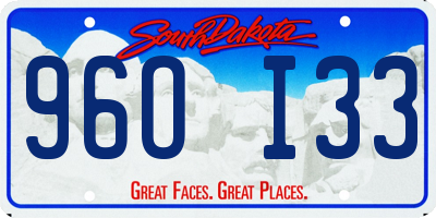 SD license plate 96OI33