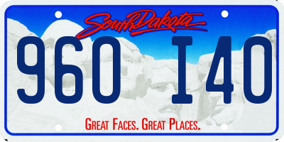 SD license plate 96OI40