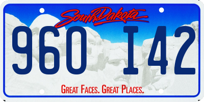 SD license plate 96OI42