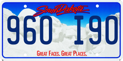 SD license plate 96OI90