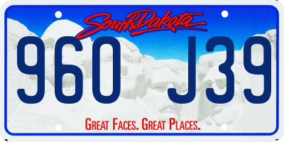 SD license plate 96OJ39