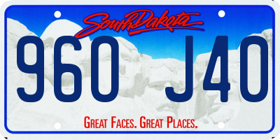 SD license plate 96OJ40