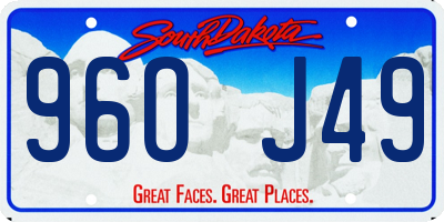 SD license plate 96OJ49