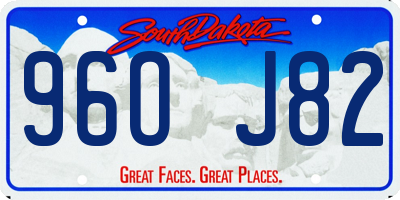 SD license plate 96OJ82