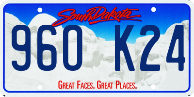 SD license plate 96OK24
