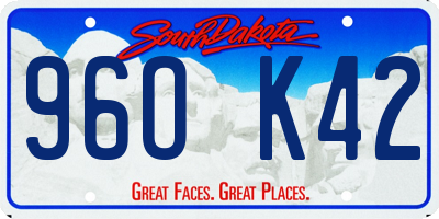 SD license plate 96OK42