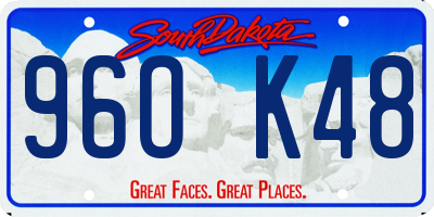 SD license plate 96OK48