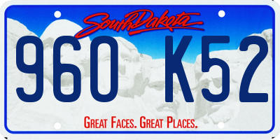 SD license plate 96OK52