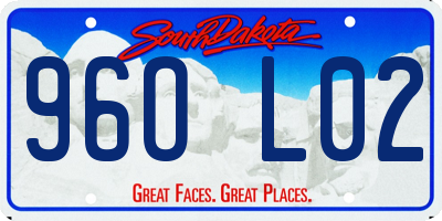 SD license plate 96OL02