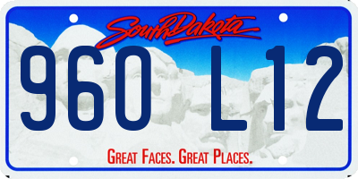 SD license plate 96OL12