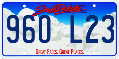SD license plate 96OL23