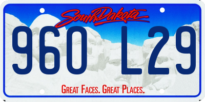 SD license plate 96OL29