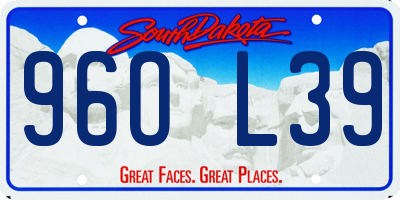 SD license plate 96OL39
