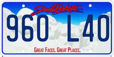 SD license plate 96OL40