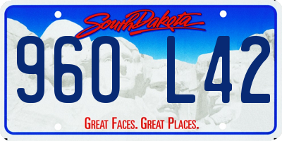 SD license plate 96OL42