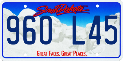 SD license plate 96OL45