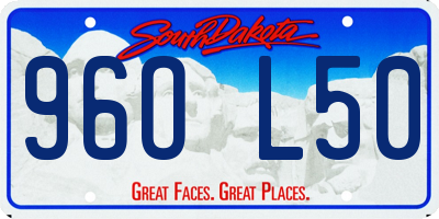 SD license plate 96OL50