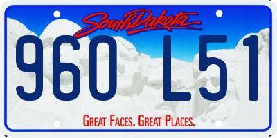 SD license plate 96OL51