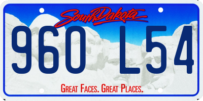 SD license plate 96OL54