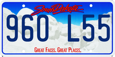 SD license plate 96OL55