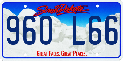 SD license plate 96OL66