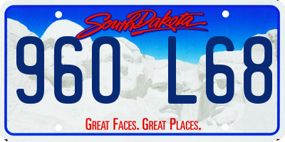 SD license plate 96OL68