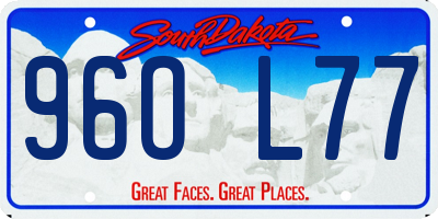 SD license plate 96OL77