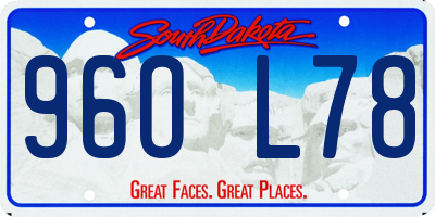 SD license plate 96OL78