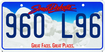 SD license plate 96OL96