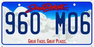 SD license plate 96OM06