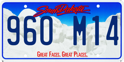 SD license plate 96OM14