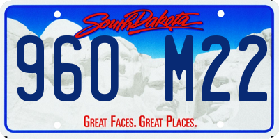 SD license plate 96OM22