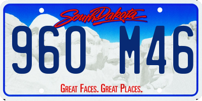 SD license plate 96OM46